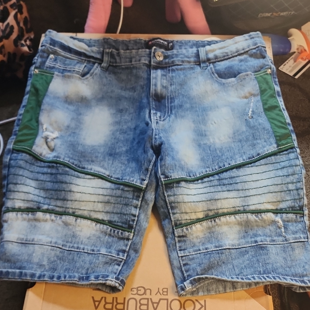 Mens Vintage OG South Pole Denim Jean Shorts 36 Slim
